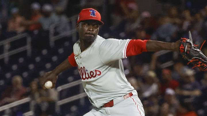 Philadelphia Phillies relief pitcher Yunior Marte (43) throws a pitch