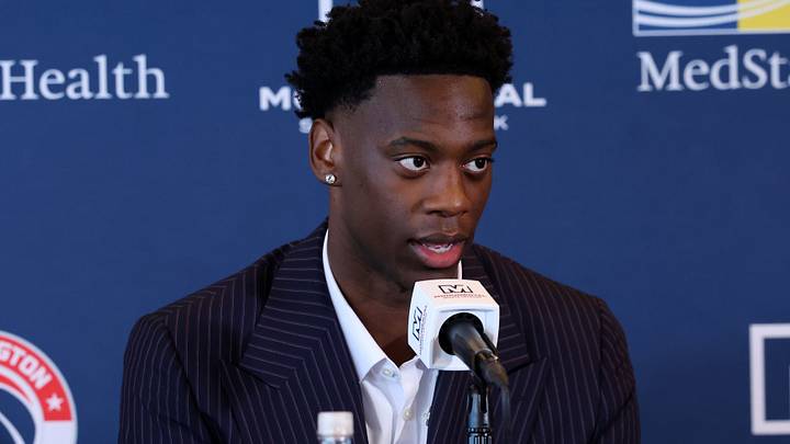 Jun 25, 2026; Washington, DC, USA; Washington Wizards first round draft pick and number one overall pick AJ Dybantsa speaks to the media during a press conference at InterContinental Hotel. Mandatory Credit: Amber Searls-Imagn Images Jun 25, 2026; Washington, DC, USA; Washington Wizards first round draft pick and number one overall pick AJ Dybantsa speaks to the media during a press conference at InterContinental Hotel. Mandatory Credit: Amber Searls-Imagn Images