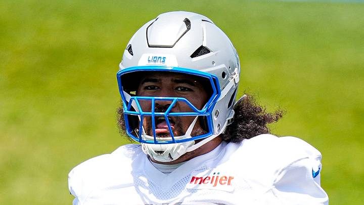 Detroit Lions defensive lineman Jay Tufele (57). Detroit Lions defensive lineman Jay Tufele (57).