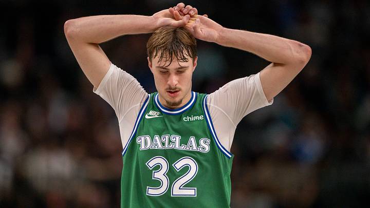 Apr 3, 2026; Dallas, Texas, USA; Dallas Mavericks forward Cooper Flagg (32) looks on during the game between the Mavericks and the Magic at American Airlines Center. Mandatory Credit: Jerome Miron-Imagn Images Apr 3, 2026; Dallas, Texas, USA; Dallas Mavericks forward Cooper Flagg (32) looks on during the game between the Mavericks and the Magic at American Airlines Center. Mandatory Credit: Jerome Miron-Imagn Images