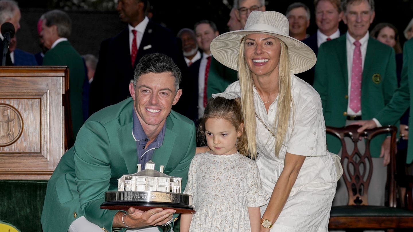 Rory McIlroy's Embrace With Wife Erica Stoll and Daughter Poppy After 2nd Masters Win