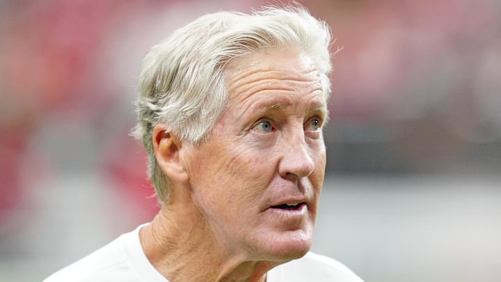 Aug 16, 2025; Paradise, Nevada, USA; Las Vegas Raiders head coach Pete Carroll walks off the field after the Raiders were defeated by the San Francisco 49ers 22-19 at Allegiant Stadium. Mandatory Credit: Stephen R. Sylvanie-Imagn Images Aug 16, 2025; Paradise, Nevada, USA; Las Vegas Raiders head coach Pete Carroll walks off the field after the Raiders were defeated by the San Francisco 49ers 22-19 at Allegiant Stadium. Mandatory Credit: Stephen R. Sylvanie-Imagn Images