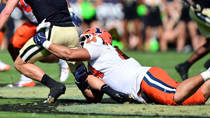 Illinois Fighting Illini defensive lineman Angelo McCullom