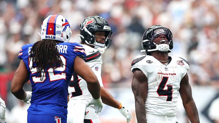 Houston Texans running back Woody Marks (4)
