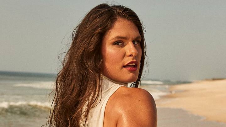 Ilona Maher was photographed by Ben Watts in Bellport, New York. Swimsuit by ALAÏA.