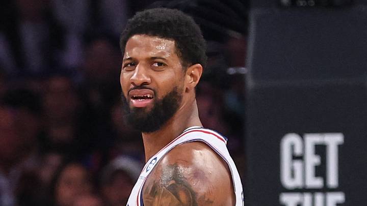 Former Philadelphia 76ers forward Paul George (8).