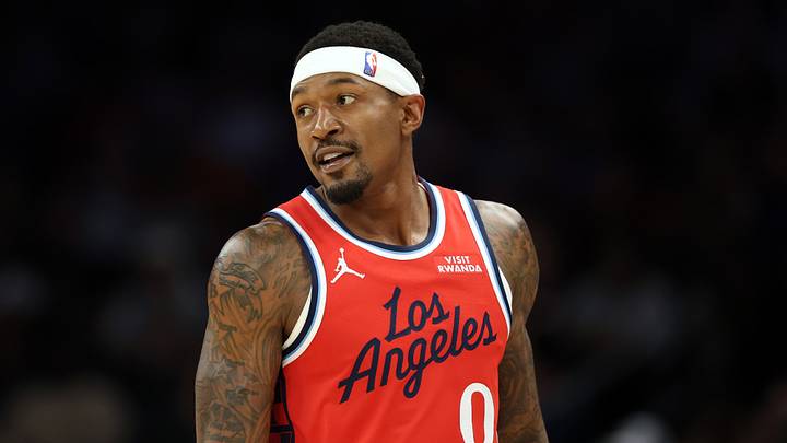 Nov 6, 2025; Phoenix, Arizona, USA; Los Angeles Clippers guard Bradley Beal (0) against the Phoenix Suns at the Mortgage Matchup Center. Mandatory Credit: Mark J. Rebilas-Imagn Images Nov 6, 2025; Phoenix, Arizona, USA; Los Angeles Clippers guard Bradley Beal (0) against the Phoenix Suns at the Mortgage Matchup Center. Mandatory Credit: Mark J. Rebilas-Imagn Images