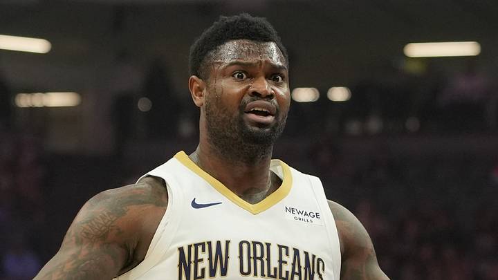 Apr 3, 2026; Sacramento, California, USA; New Orleans Pelicans forward Zion Williamson (1) during the first quarter against the Sacramento Kings at Golden 1 Center. Mandatory Credit: Darren Yamashita-Imagn Images