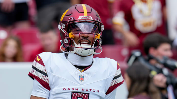 Washington Commanders quarterback Jayden Daniels