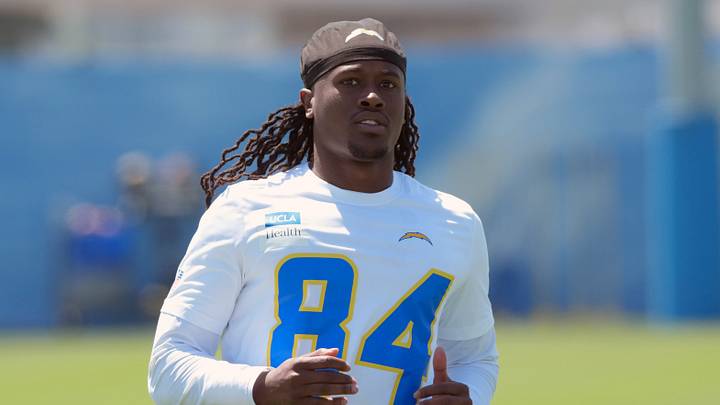 May 19, 2026; El Segundo, CA, USA; Los Angeles Chargers receiver KeAndre Lambert-Smith (84) during offseason workouts at The Bolt. Mandatory Credit: Kirby Lee-Imagn Images