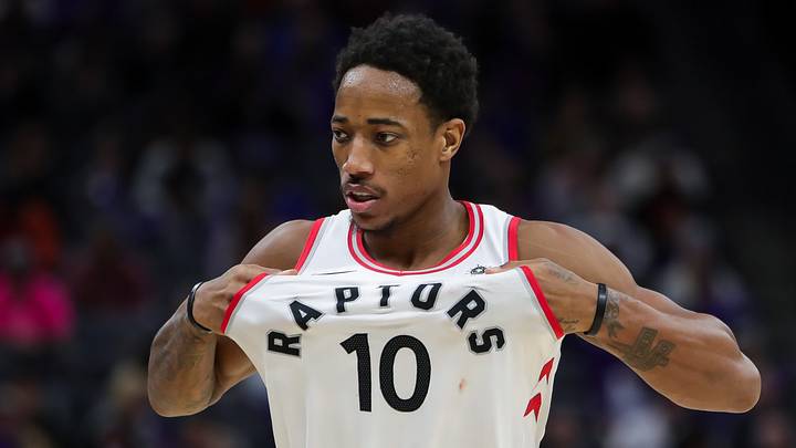 Toronto Raptors guard DeMar DeRozan (10) during the game (Mandatory Credit: Sergio Estrada-USA TODAY Sports)