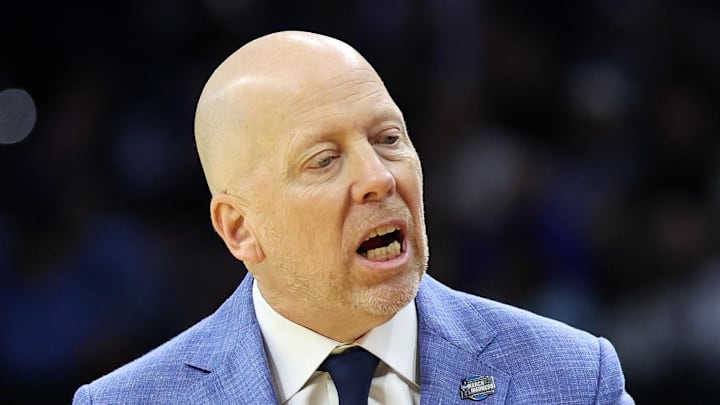 Mar 20, 2026; Philadelphia, PA, USA; UCLA Bruins head coach Mick Cronin reacts in the second half during a first round game of the men's 2026 NCAA Tournament at Xfinity Mobile Arena. Mandatory Credit: Bill Streicher-Imagn Images