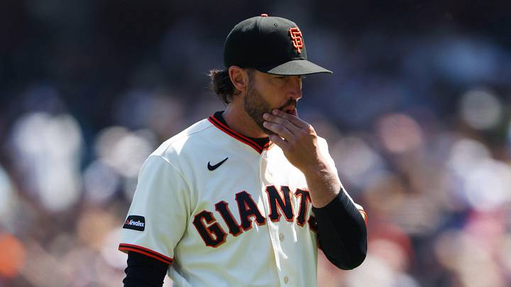 May 6, 2026; San Francisco, California, USA; San Francisco Giants manager Tony Vitello (23) walks to the dugout after making a pitching change during the seventh inning against the San Diego Padres at Oracle Park. Mandatory Credit: Scott Marshall-Imagn Images