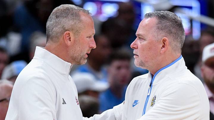 Oct 18, 2026; Indianapolis, IN, USA; Indiana Hoosiers head coach Darian DeVries shakes hands with North Carolina Tar Heels head coach Michael Malone after the game at Gainbridge Fieldhouse. Mandatory Credit: Robert Goddin-Imagn Images Oct 18, 2026; Indianapolis, IN, USA; Indiana Hoosiers head coach Darian DeVries shakes hands with North Carolina Tar Heels head coach Michael Malone after the game at Gainbridge Fieldhouse. Mandatory Credit: Robert Goddin-Imagn Images