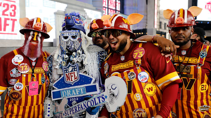 Commanders fans at the NFL Draft