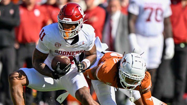 Oklahoma receiver Javonnie Gibson played a season-high 33 snaps against Texas.