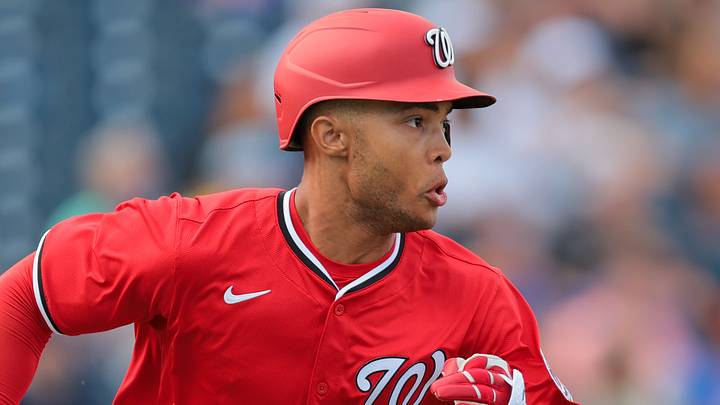 Washington Nationals outfielder Andrew Pinckney Washington Nationals outfielder Andrew Pinckney