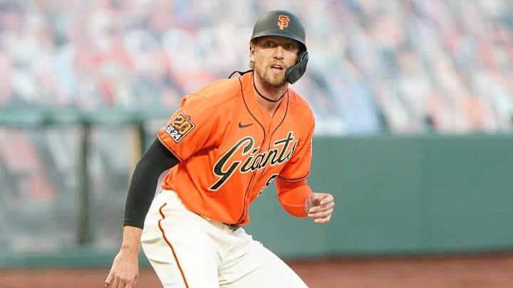 Hunter Pence hit 244 home runs in 14 MLB seasons, eight of which were spent with the Giants.