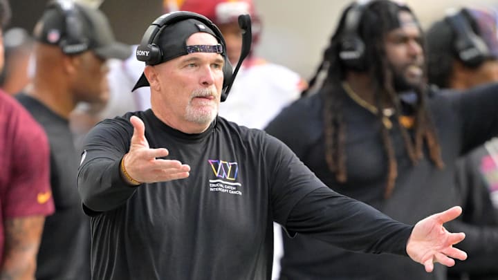 Washington Commanders head coach Dan Quinn