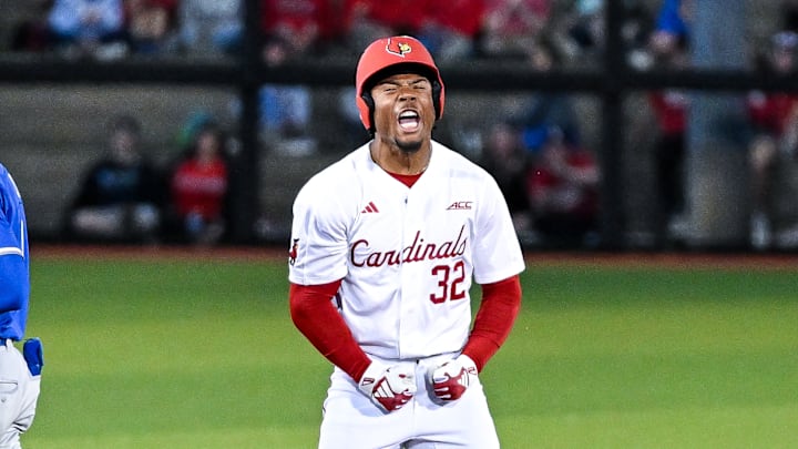 Louisville baseball outfielder Zion Rose (32)