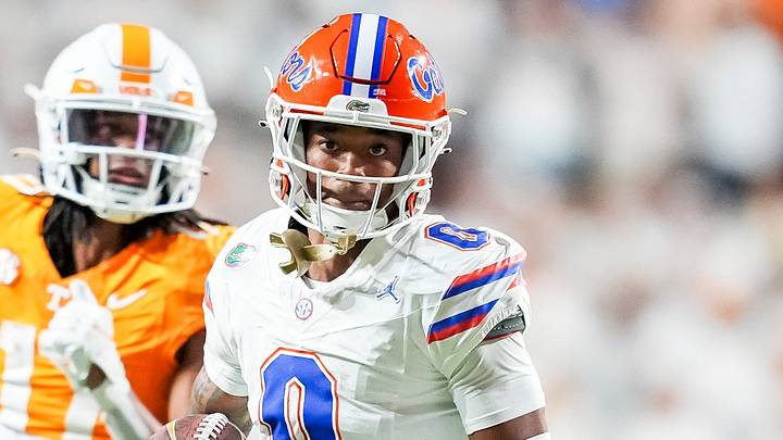 Florida defensive back Sharif Denson runs with the ball. Florida defensive back Sharif Denson runs with the ball.