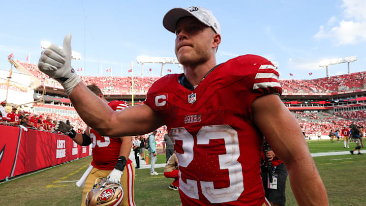 San Francisco 49ers running back Christian McCaffrey