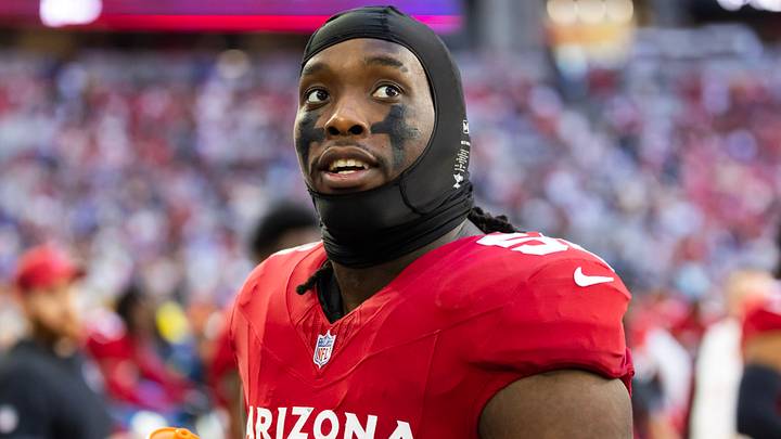 Dec 7, 2025; Glendale, Arizona, USA; Arizona Cardinals defensive lineman Darius Robinson (56) against the Los Angeles Rams at State Farm Stadium. Mandatory Credit: Mark J. Rebilas-Imagn Images Dec 7, 2025; Glendale, Arizona, USA; Arizona Cardinals defensive lineman Darius Robinson (56) against the Los Angeles Rams at State Farm Stadium. Mandatory Credit: Mark J. Rebilas-Imagn Images