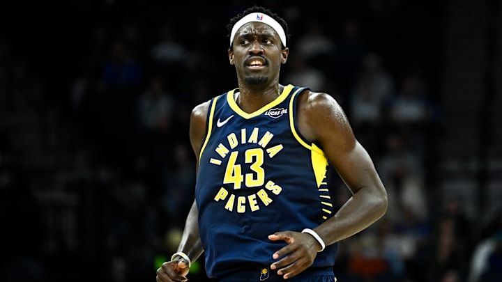 Indiana Pacers forward Pascal Siakam (43) during a game against the Minnesota Timberwolves.
