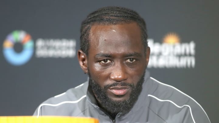 Terence Crawford speaks to media on September 13, 2025. Terence Crawford speaks to media on September 13, 2025.