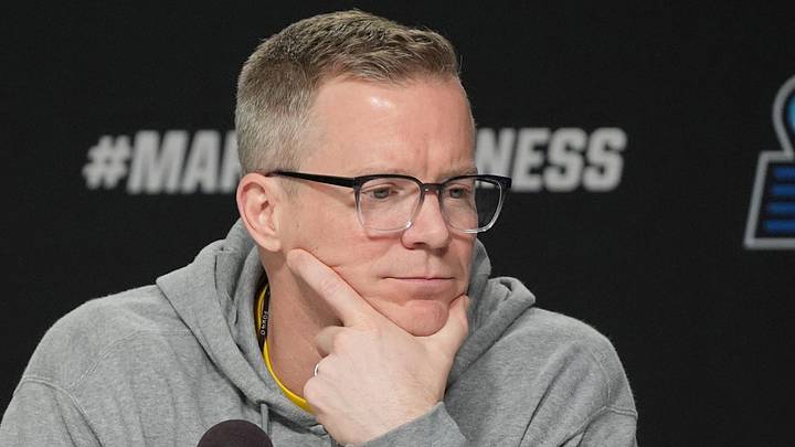 Mar 26, 2026; Chicago, IL, USA; Michigan Wolverines head coach Dusty May during a press conference ahead of the midwest regional of the men's 2026 NCAA Tournament at United Center. Mandatory Credit: David Banks-Imagn Images Mar 26, 2026; Chicago, IL, USA; Michigan Wolverines head coach Dusty May during a press conference ahead of the midwest regional of the men's 2026 NCAA Tournament at United Center. Mandatory Credit: David Banks-Imagn Images