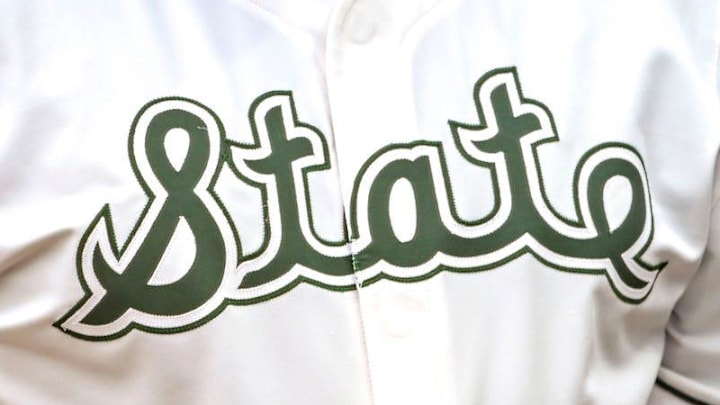 Michigan State's head coach Jake Boss Jr. heads to the dugout during the seventh inning in the game against Ohio State on Friday, April 18, 2025, at McLane Stadium in East Lansing. Michigan State's head coach Jake Boss Jr. heads to the dugout during the seventh inning in the game against Ohio State on Friday, April 18, 2025, at McLane Stadium in East Lansing.