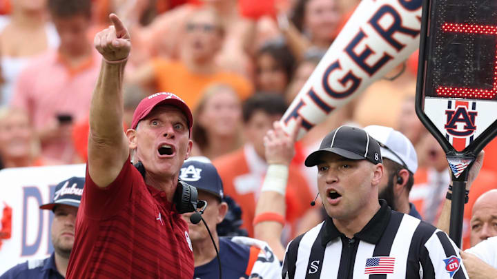 Oklahoma head coach Brent Venables Oklahoma head coach Brent Venables