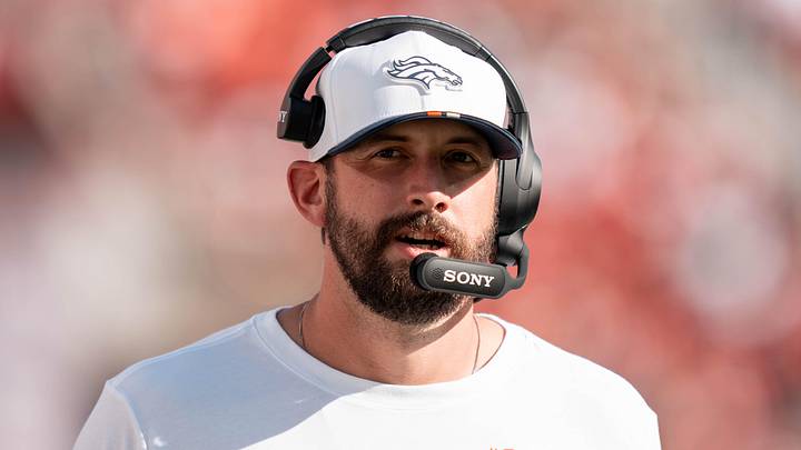 Denver Broncos offensive coordinator Davis Webb Denver Broncos offensive coordinator Davis Webb