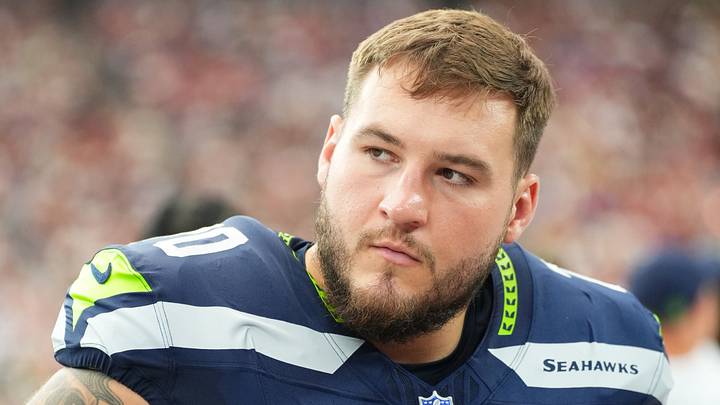 Sep 20, 2026; Glendale, Arizona, USA; Seattle Seahawks guard Beau Stephens (70) looks on from the sideline during the first half against the Arizona Cardinals at State Farm Stadium. Mandatory Credit: Joe Camporeale-Imagn Images Sep 20, 2026; Glendale, Arizona, USA; Seattle Seahawks guard Beau Stephens (70) looks on from the sideline during the first half against the Arizona Cardinals at State Farm Stadium. Mandatory Credit: Joe Camporeale-Imagn Images