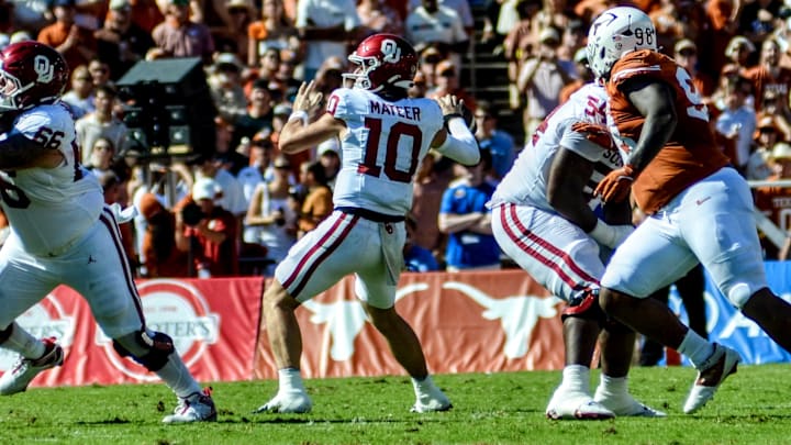 Oklahoma quarterback John Mateer