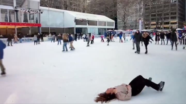 Skater down in Bryant Park on Sunday.