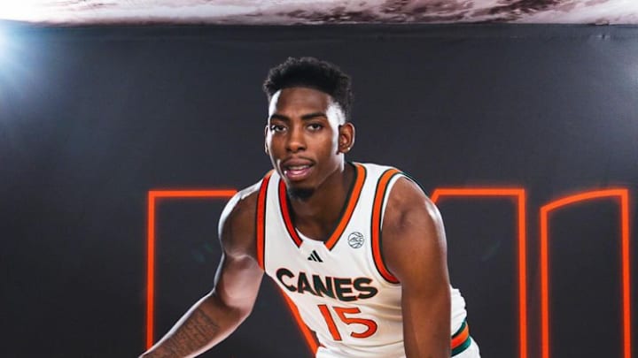 Idaho State transfer Kiree Huie at media day for the Miami Hurricanes