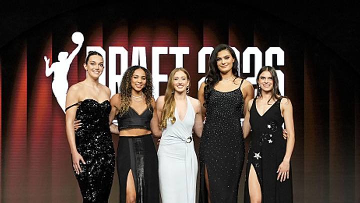 Former UCLA players Angela Dugalic, Kiki Rice, Gianna Kneepkens, Lauren Betts and Gabriela Jaquez were taken in the first round of the 2026 WNBA draft.