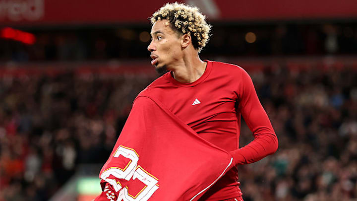 Hugo Ekitiké was shown a second yellow card after taking off his shirt.