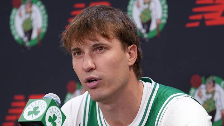 Boston Celtics guard Baylor Scheierman (55).