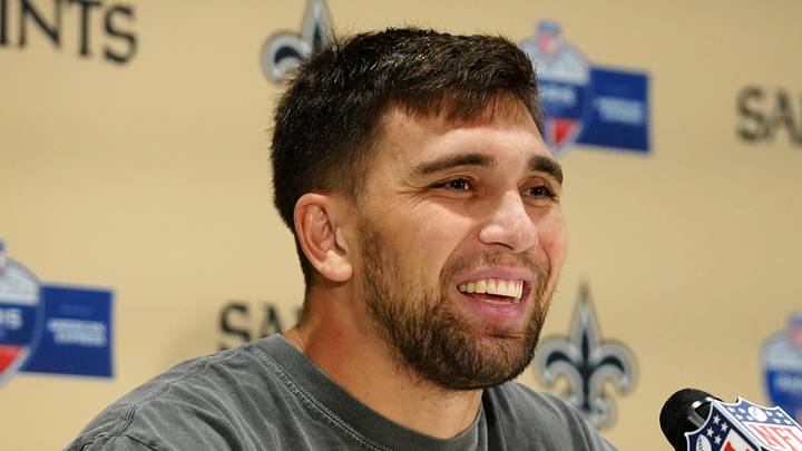 New Orleans Saints linebacker Kaden Elliss New Orleans Saints linebacker Kaden Elliss