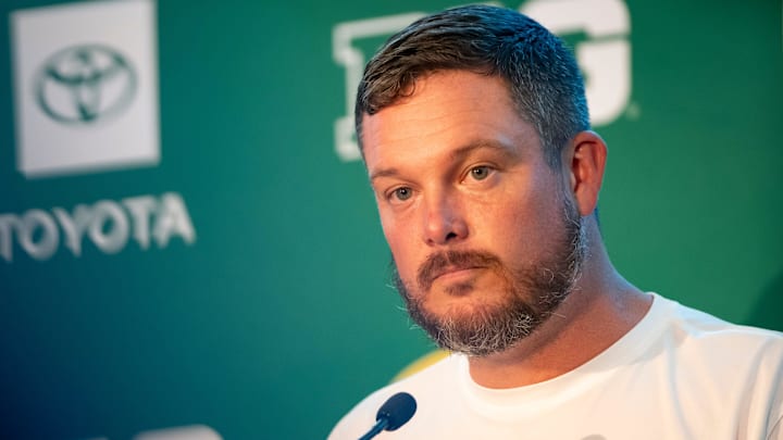 Oregon coach Dan Lanning during Oregon football’s Media Day on July 28, 2025, at Autzen Stadium in Eugene.
