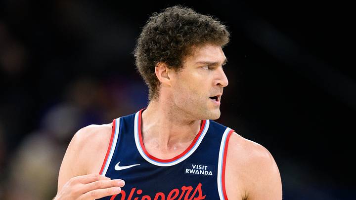 Mar 23, 2026; Inglewood, California, USA; Los Angeles Clippers center Brook Lopez (11) gestures after scoring during the second half against the Milwaukee Bucks at Intuit Dome. Mandatory Credit: William Liang-Imagn Images Mar 23, 2026; Inglewood, California, USA; Los Angeles Clippers center Brook Lopez (11) gestures after scoring during the second half against the Milwaukee Bucks at Intuit Dome. Mandatory Credit: William Liang-Imagn Images