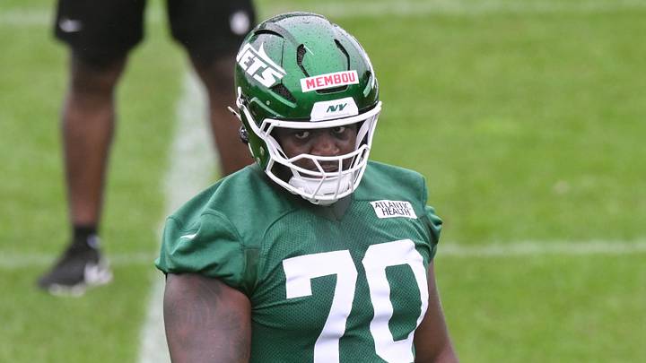 New York Jets offensive tackle Armand Membou