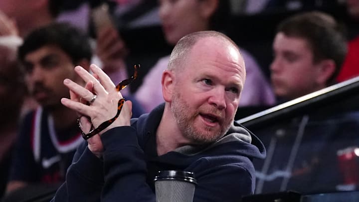 Apr 8, 2025; Inglewood, California, USA; LA Clippers president of basketball operations Lawrence Frank Apr 8, 2025; Inglewood, California, USA; LA Clippers president of basketball operations Lawrence Frank