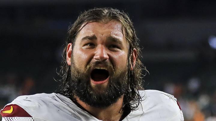 Washington Commanders offensive lineman Sam Cosmi 
