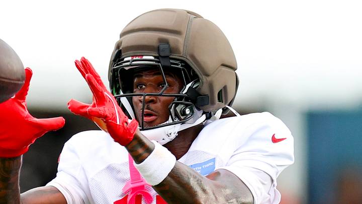 Aug 6, 2026; Tampa, FL, USA; Tampa Bay Buccaneers wide receiver Ted Hurst III (17) participates in training camp at AdventHealth Training Center. Mandatory Credit: Nathan Ray Seebeck-Imagn Images Aug 6, 2026; Tampa, FL, USA; Tampa Bay Buccaneers wide receiver Ted Hurst III (17) participates in training camp at AdventHealth Training Center. Mandatory Credit: Nathan Ray Seebeck-Imagn Images