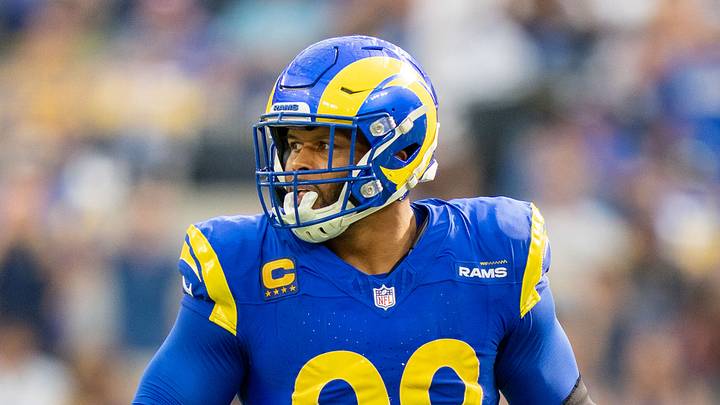 Aaron Donald's Los Angeles Rams jersey is available online now. Aaron Donald's Los Angeles Rams jersey is available online now.