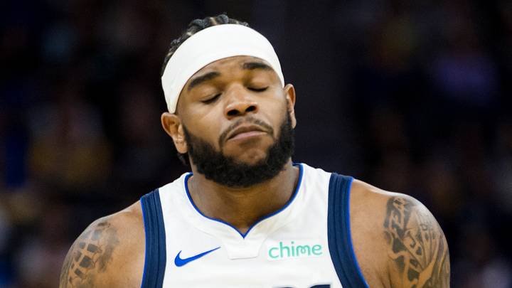 Dallas Mavericks guard Jaden Hardy (1) reacts against the Golden State Warriors at Chase Center on February 23, 2025. Dallas Mavericks guard Jaden Hardy (1) reacts against the Golden State Warriors at Chase Center on February 23, 2025.