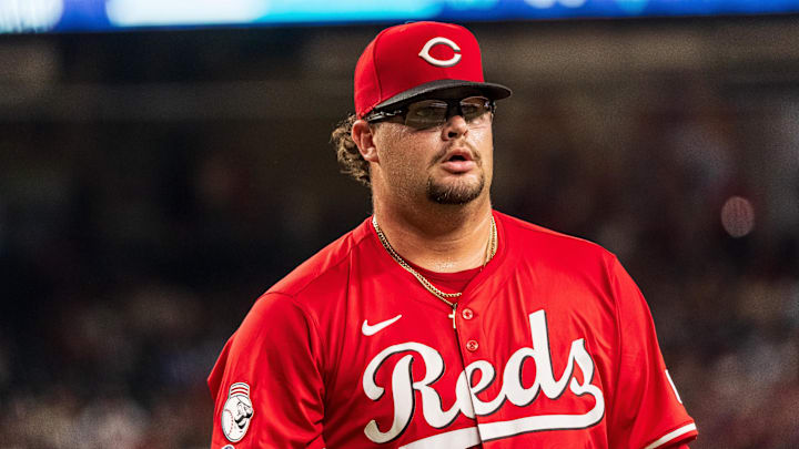 =Cincinnati Reds pitcher Zach Maxwell (78) reacts